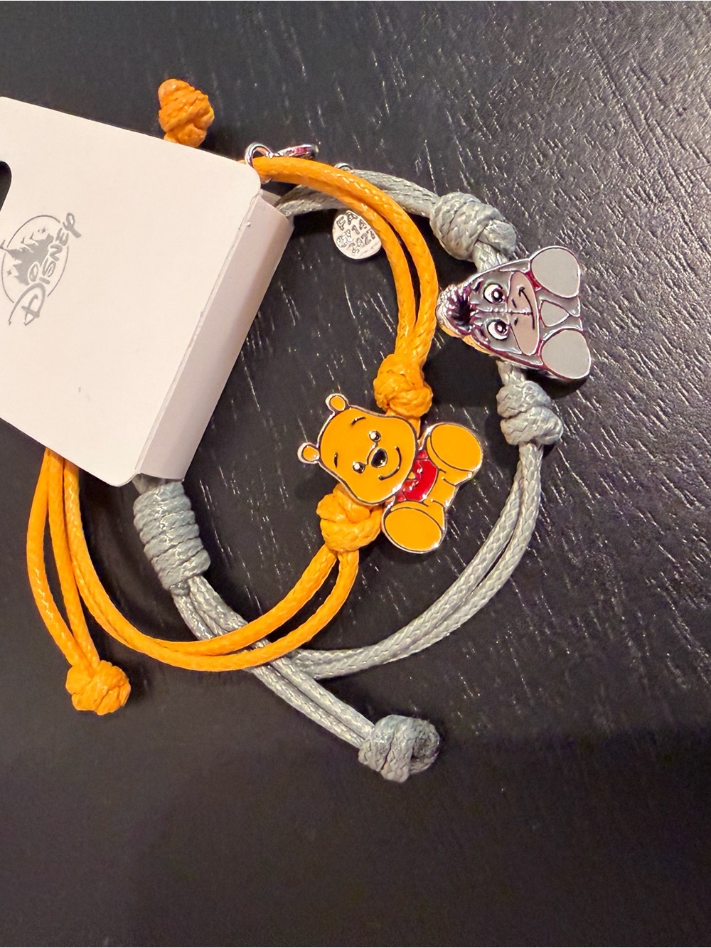 Disney friendship winne the Pooh Yellow & Gray eyore Rope Bracelet Set
